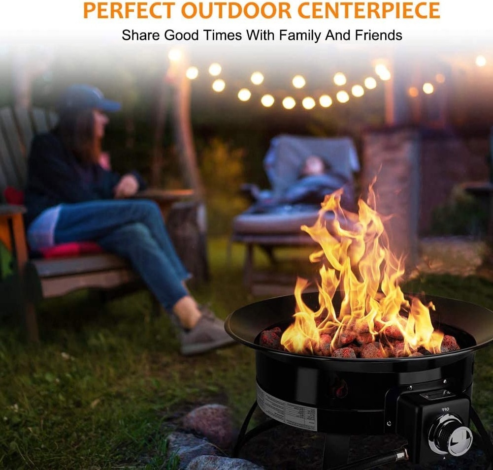 Outdoor Camping Backyard Party Gas Fire Pit Portable Propane Fire Pit