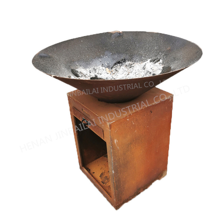 outdoor bbq corten  corten steel bbq fire pit wood storage  bbq models corten steel