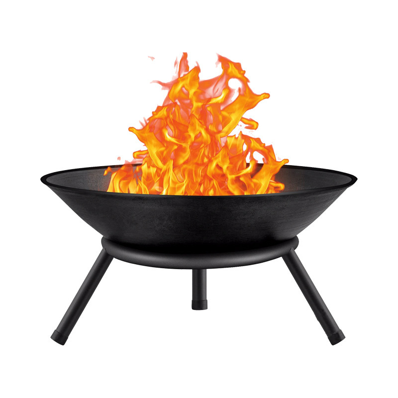 Outdoor camping heating brazier iron pot metal brazier firebowl