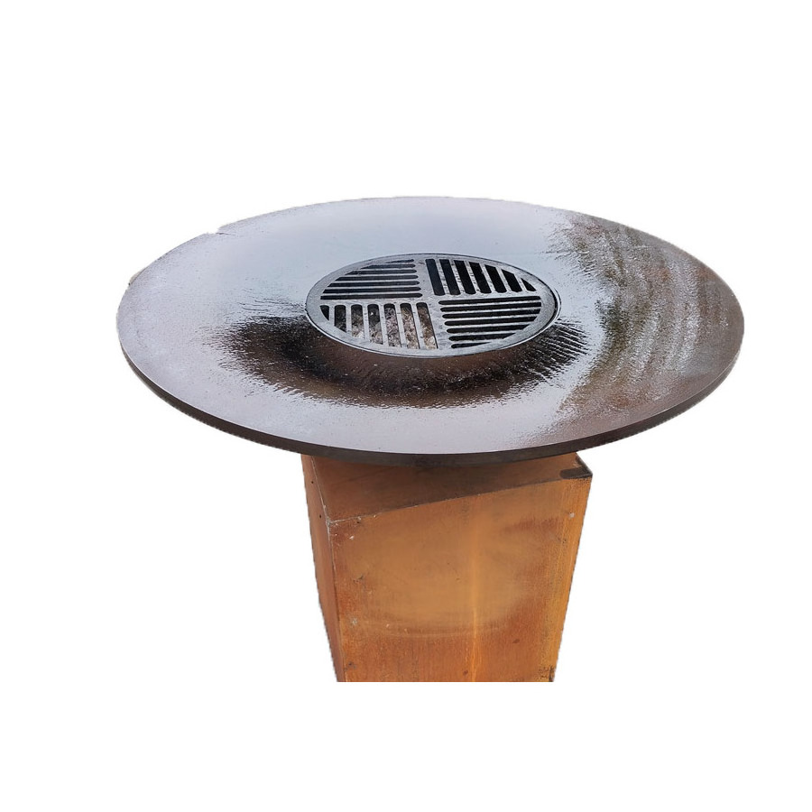 corten steel charcoal bbq grill pizza oven  corten steel bbq grill  corten metal bbq