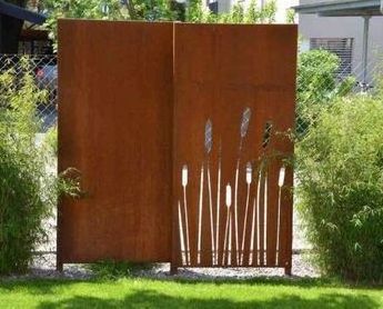 Custom metal Privacy Panels Garden Exterior Fence Decoration Lattice Panels