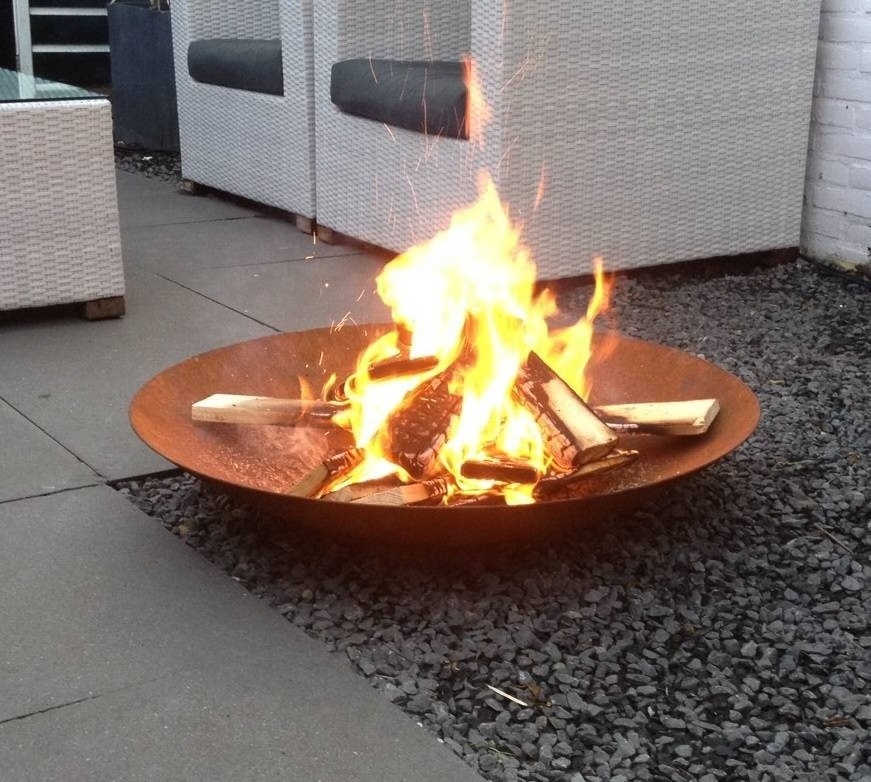 Outdoor Wood burning 100cm Corten Steel Fire Bowl Fire Pit