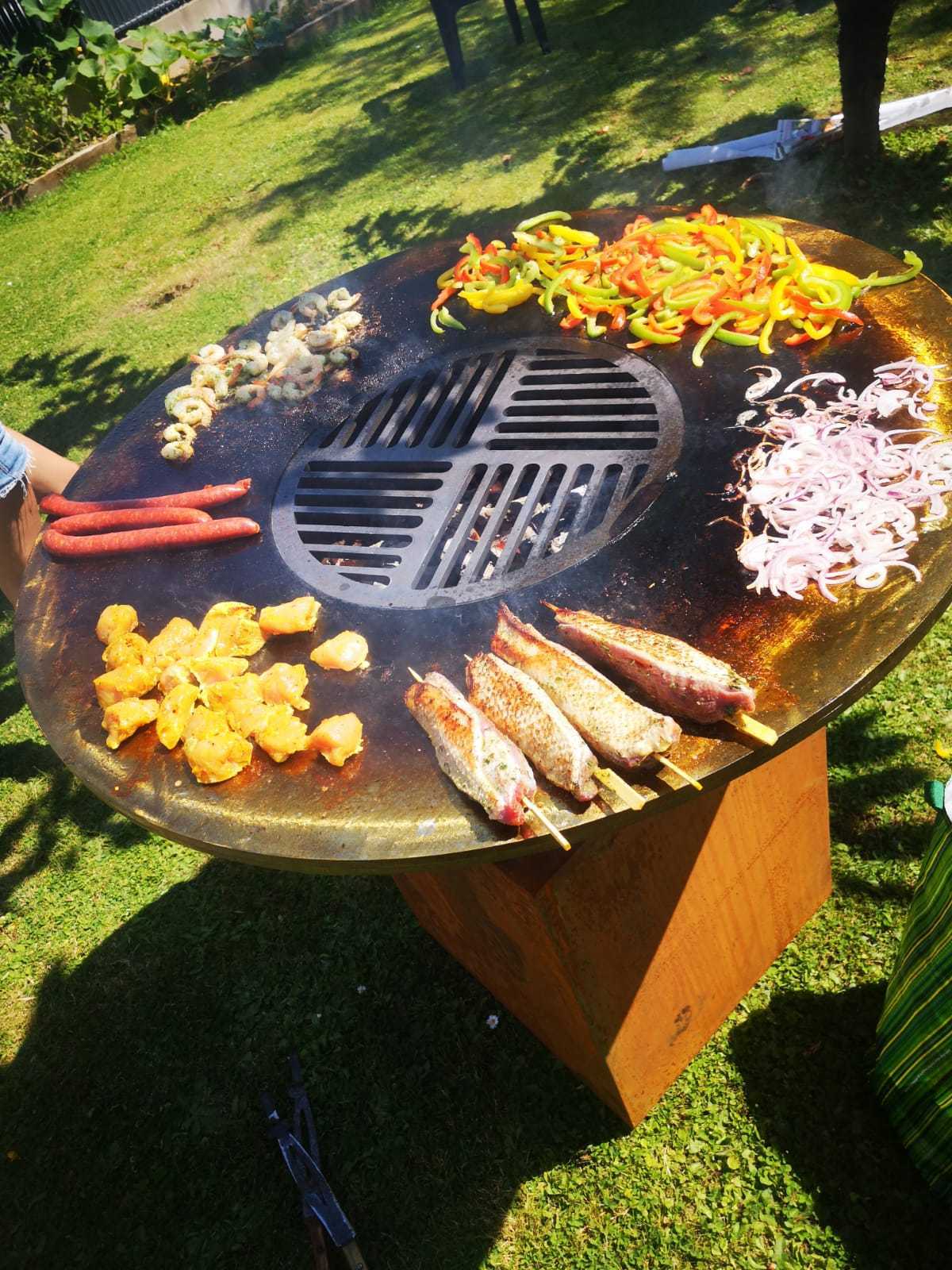 Fire Pit Rusty Style Corten Steel Brazier Outdoor Camping Bowl BBQ Grill