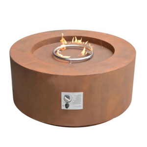 Outdoor Rusty Corten steel 32 inch Garden Fire Pit Gas fire pit