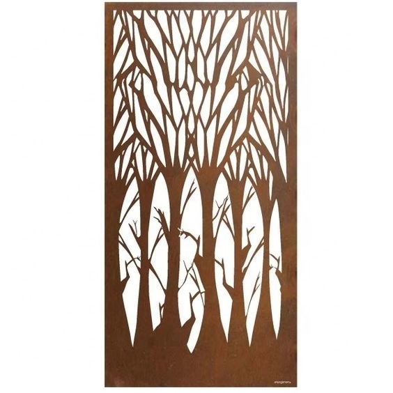 Patio Decoration Corten metal cladding systems corten steel screens wall panels