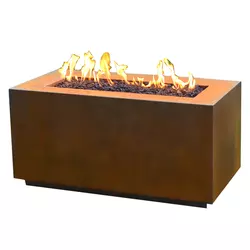 Rectangle Outdoor Fire Pit Table Gas  Fireplace Fire Pit Table Set