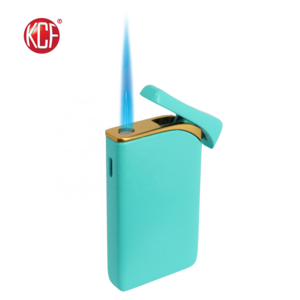 Factory Customized Logo Zinc alloy Jet Flame Lighter For Cigar KCF-581