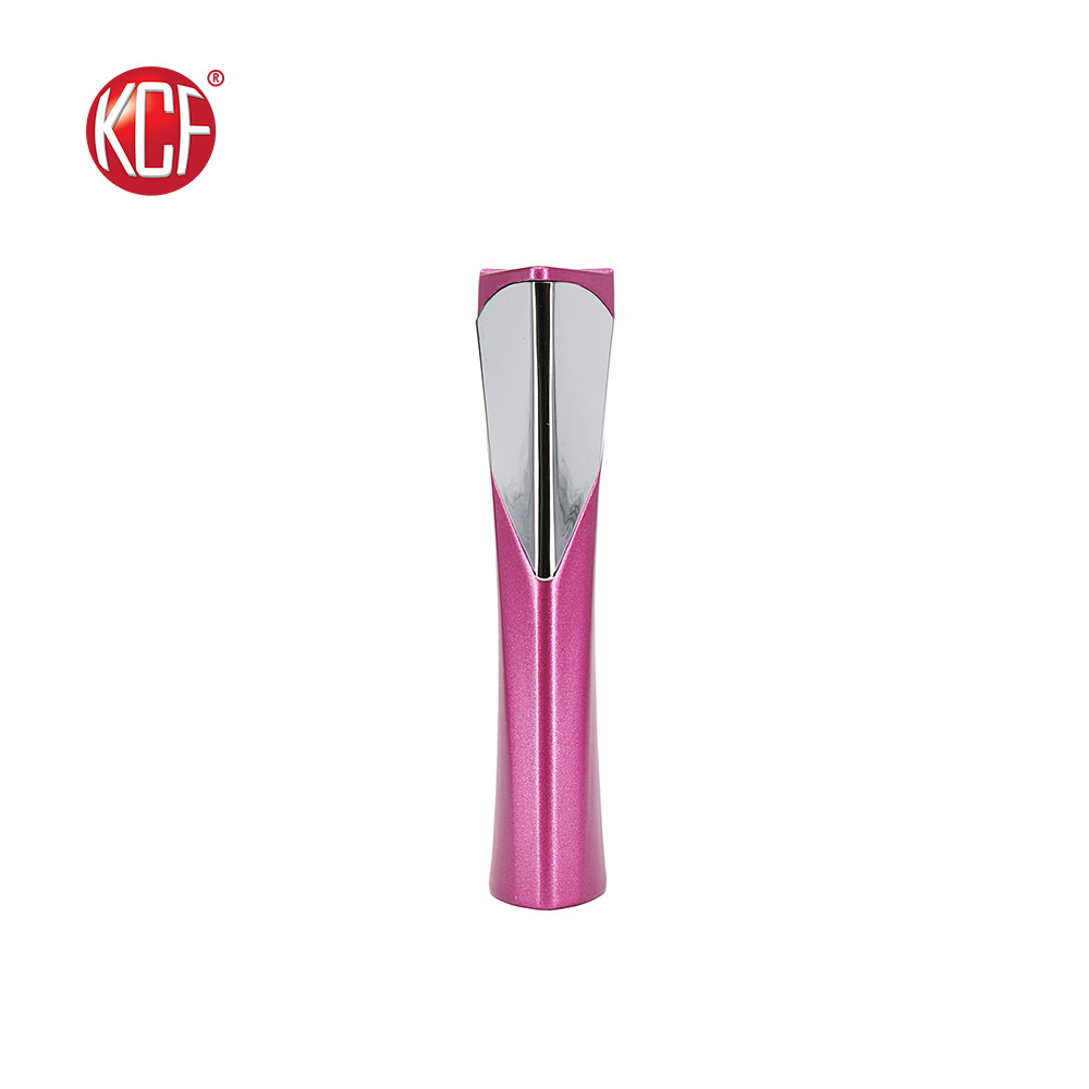 Customized Logo, Factory Fashion Design Portable Windproof Pink-Silver Lighter For Unisex