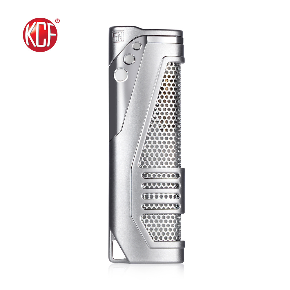 Factory Customized Logo Durable Adjustable Silver Windproof Lighter For Gift