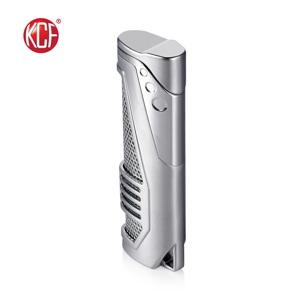 Factory Customized Logo Durable Adjustable Silver Windproof Lighter For Gift