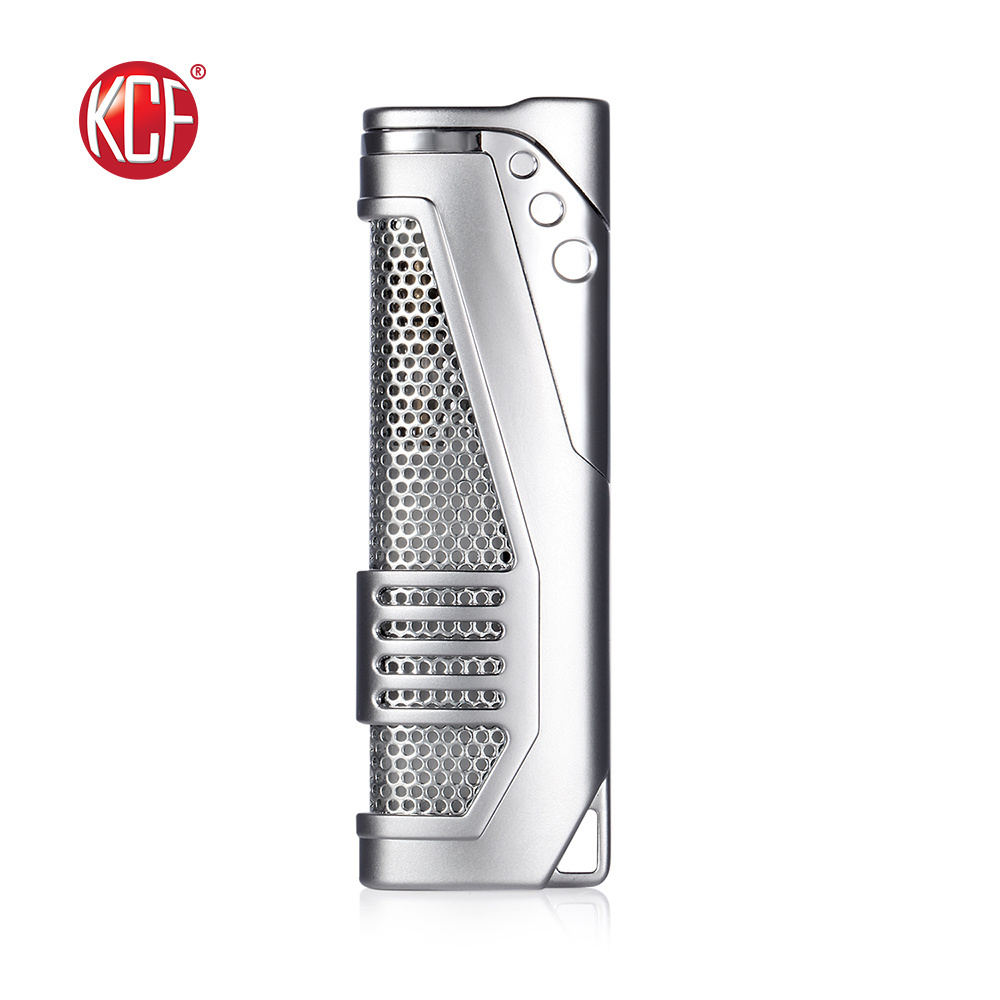 Factory Customized Logo Durable Adjustable Silver Windproof Lighter For Gift