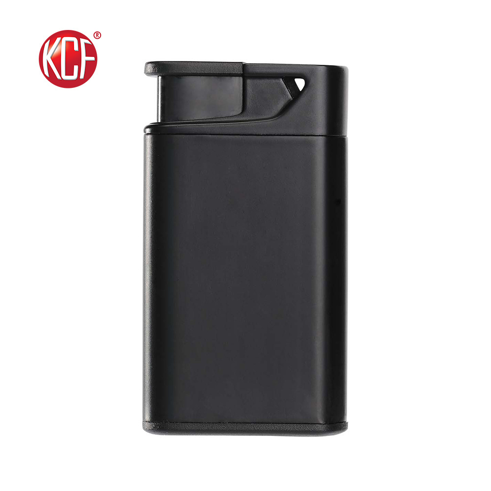 Custom Promotional Personalized Refillable Black Lighter For Boys