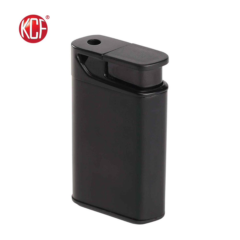 Custom Promotional Personalized Refillable Black Lighter For Boys