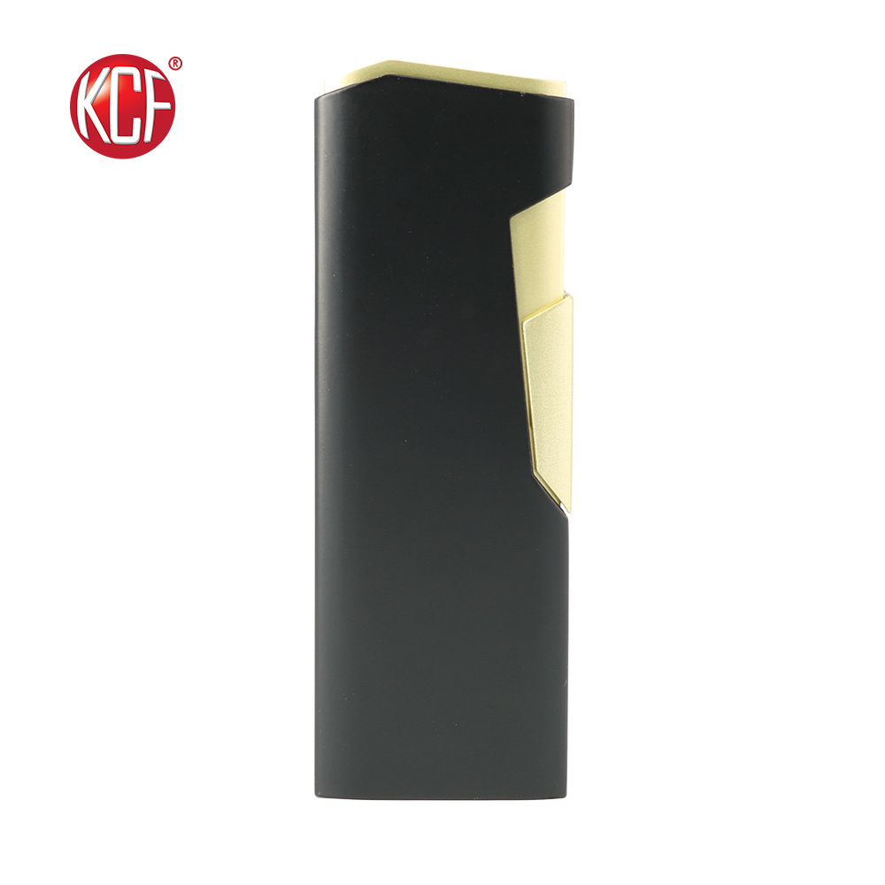 Custom Wholesale New Type Top Push Black-Gold Usb Lighter For Boys/ OEM