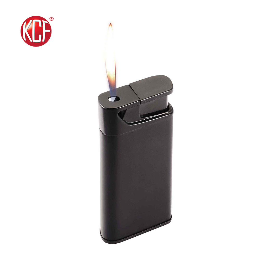 Custom Promotional Personalized Refillable Black Lighter For Boys