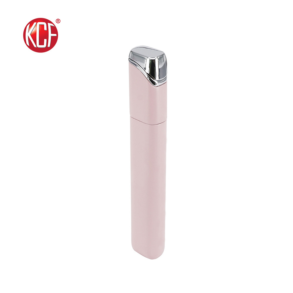 Factory Customized Logo New Creative Fancy Color Flame Pink Lighter For Candle KCF-145