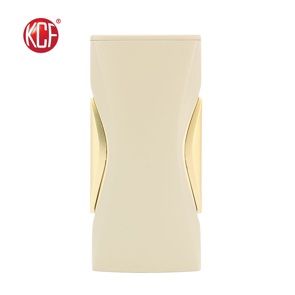 Factory Customized logo Classic Press Button Windproof USB Lighter With Lights For Candle KCF-563