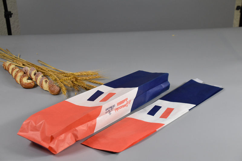 Sachets a pain en papier kraft, baguette ecologique personnalisee paper bag