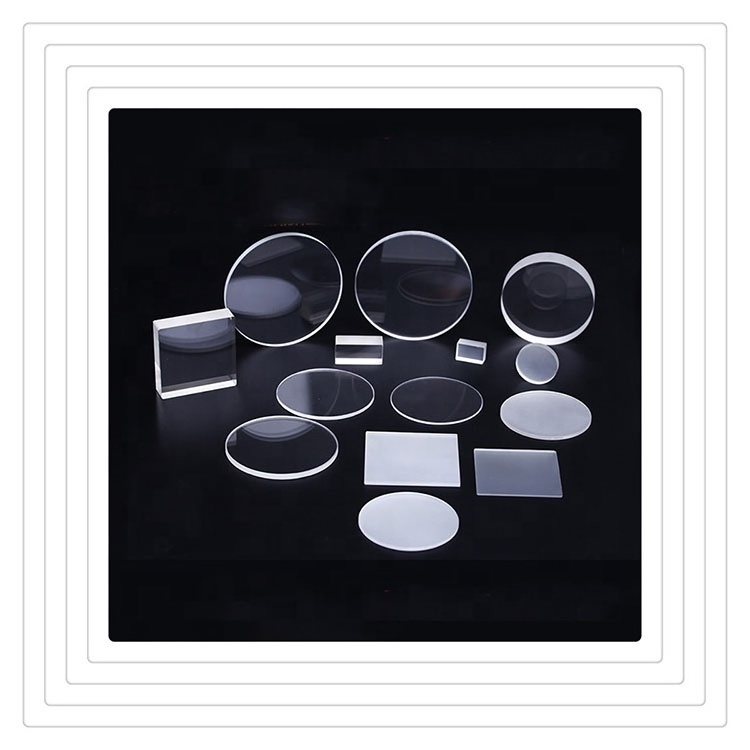 high quality heat resistance optical Clear wafer quartz slices glass round fused quartz plate