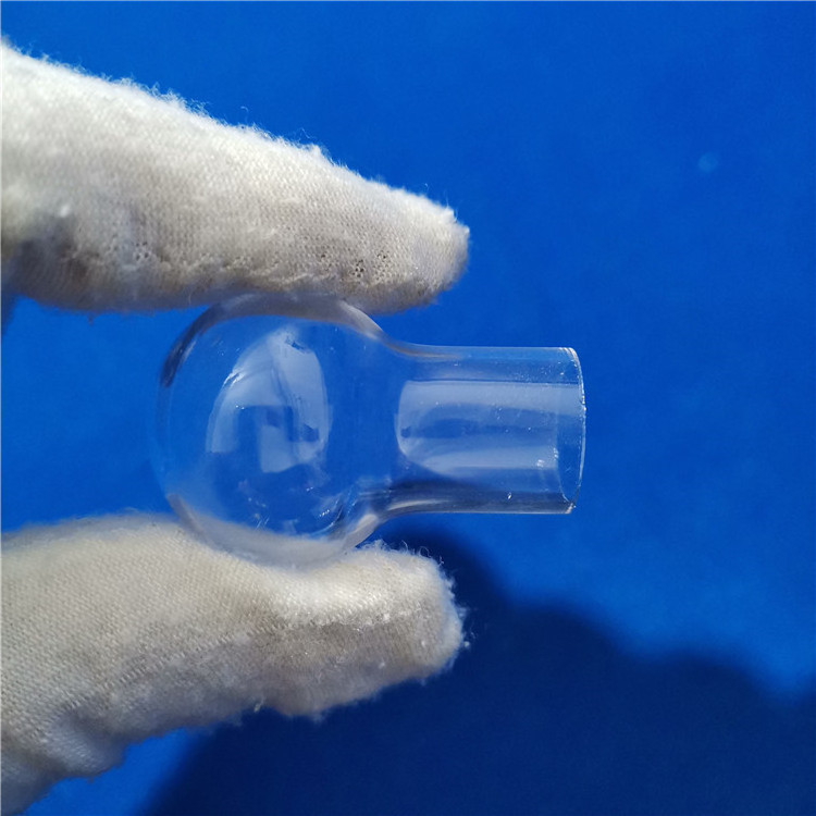 high purify high quality customized Lab bet sample quartz tube clear Hollow quartz ball Blowing quartz tubes