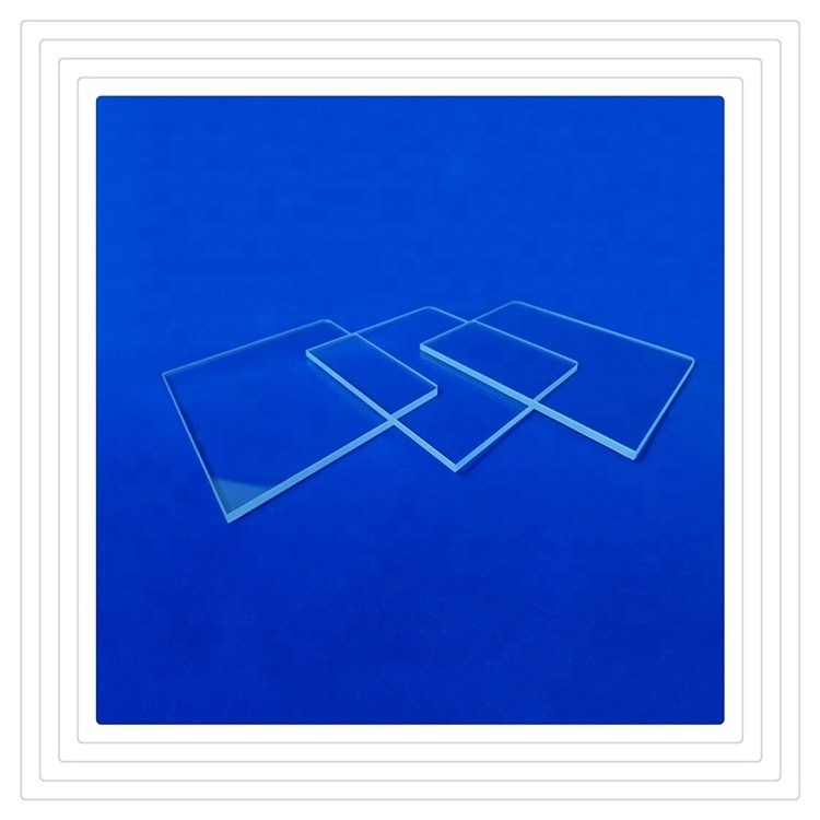 high quality customizable Clear Glass Plates Disc Round Fused Silica Quartz plate Transparent quartz sheet