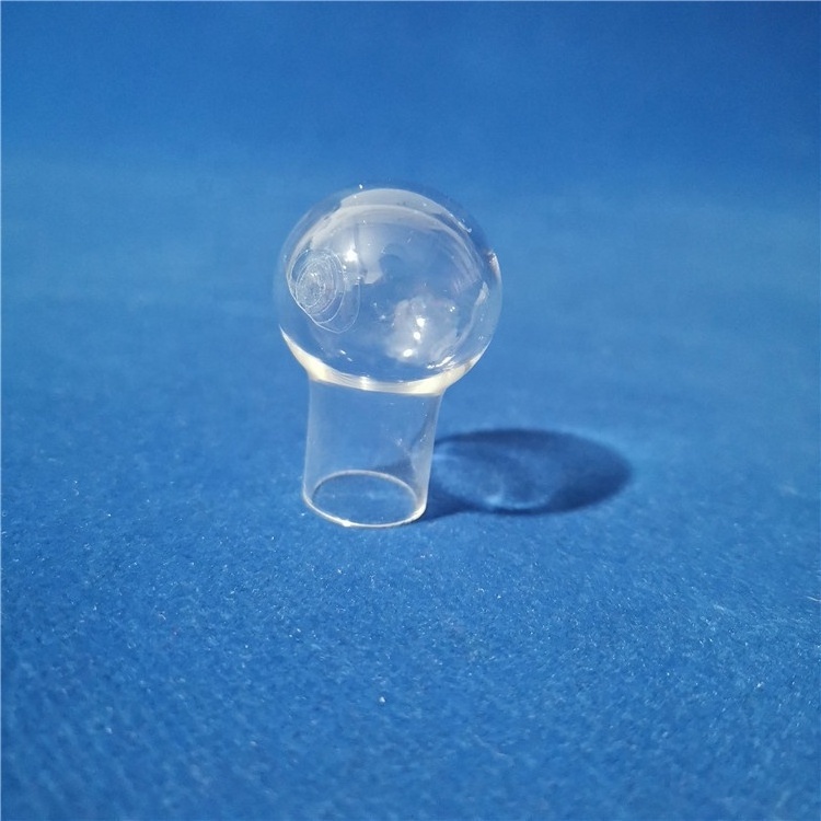 High quality customized Lab bet sample quartz tube clear Hollow quartz ball Blowing quartz tubes