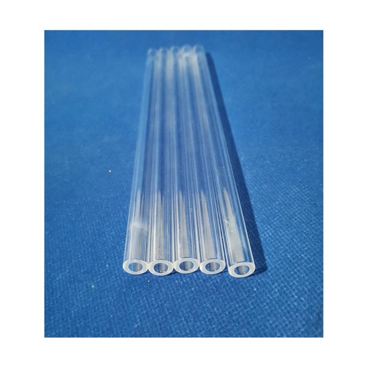 customized Heat Resistant crystal glass pipes fused silica clear quartz tube