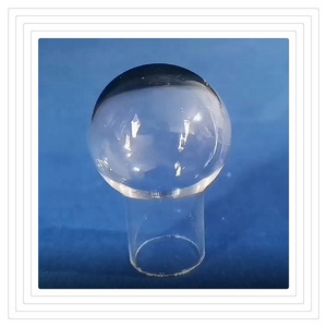 high purify High quality customized Lab bet sample quartz tube clear Hollow quartz ball Blowing quartz tubes