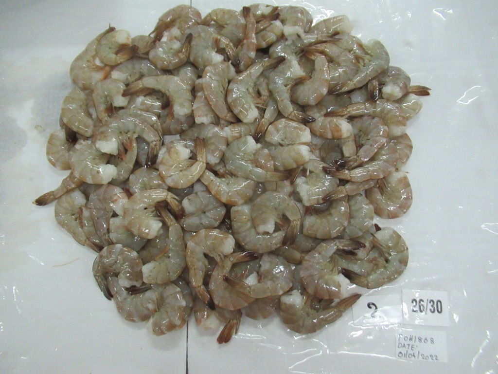 KWS Frozen headless shell on vannamei shrimps frozen shrimps