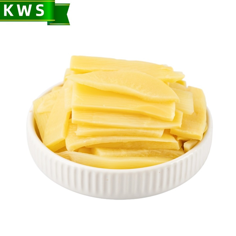 KWS Cheap price fresh canned bamboo shoots slice in water