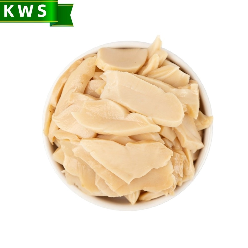 KWS Canned oyster mushroom pieces in tin can water preserved