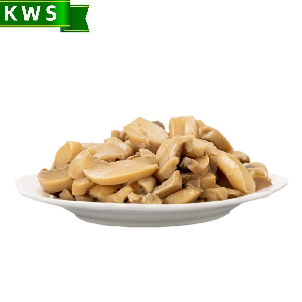 KWS factory price canned champignon mushroom pieces and stems pns