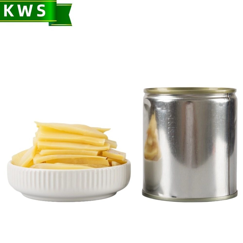 KWS Cheap price fresh canned bamboo shoots slice in water