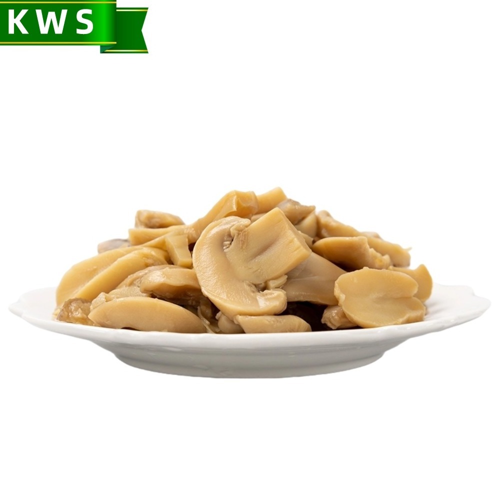 KWS factory price canned champignon mushroom pieces and stems pns