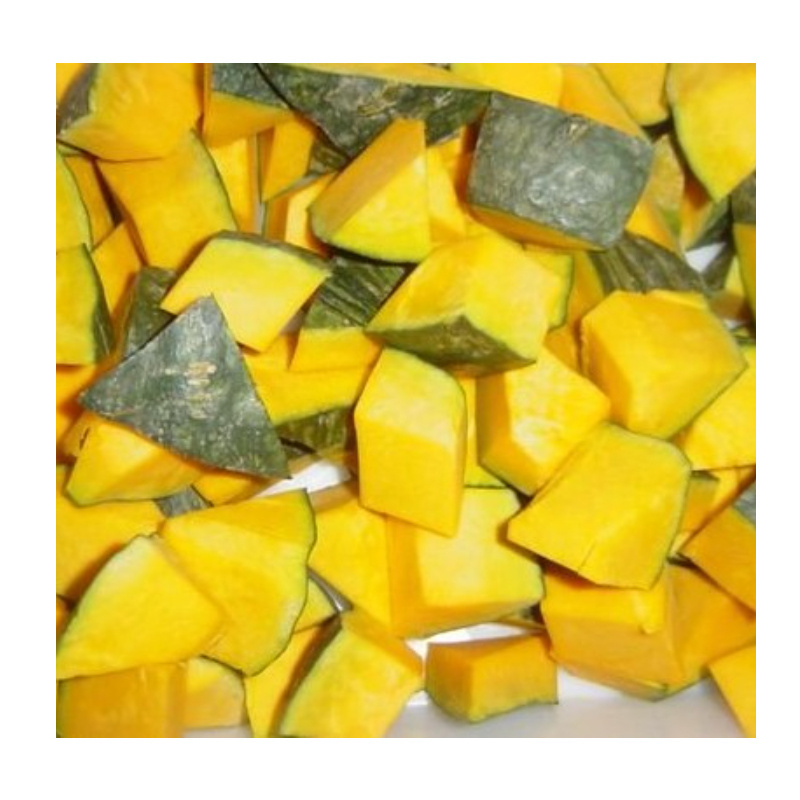 KWS IQF Frozen Diced Pumpkin Frozen vegetables Freezed pumpkin chunks