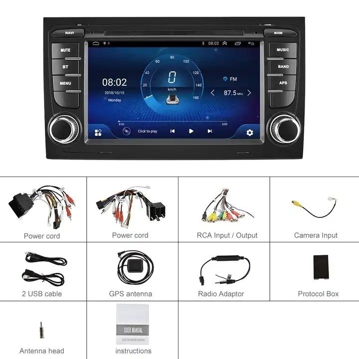 car carplay For Audi A4 B6 S4 RS4 GPS navigation built-in dsp carplay autoradio android auto radio head unit