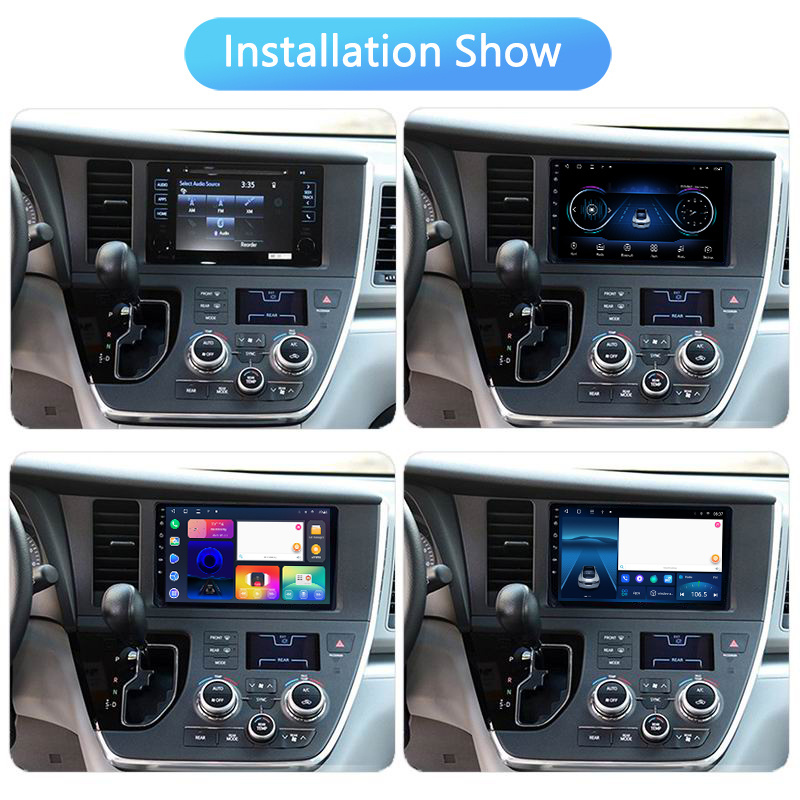 Car Radio DVD multimedia player For TOYOTA sienna 2016-2021 9inch Android GPS Navigation Headunit Carplay