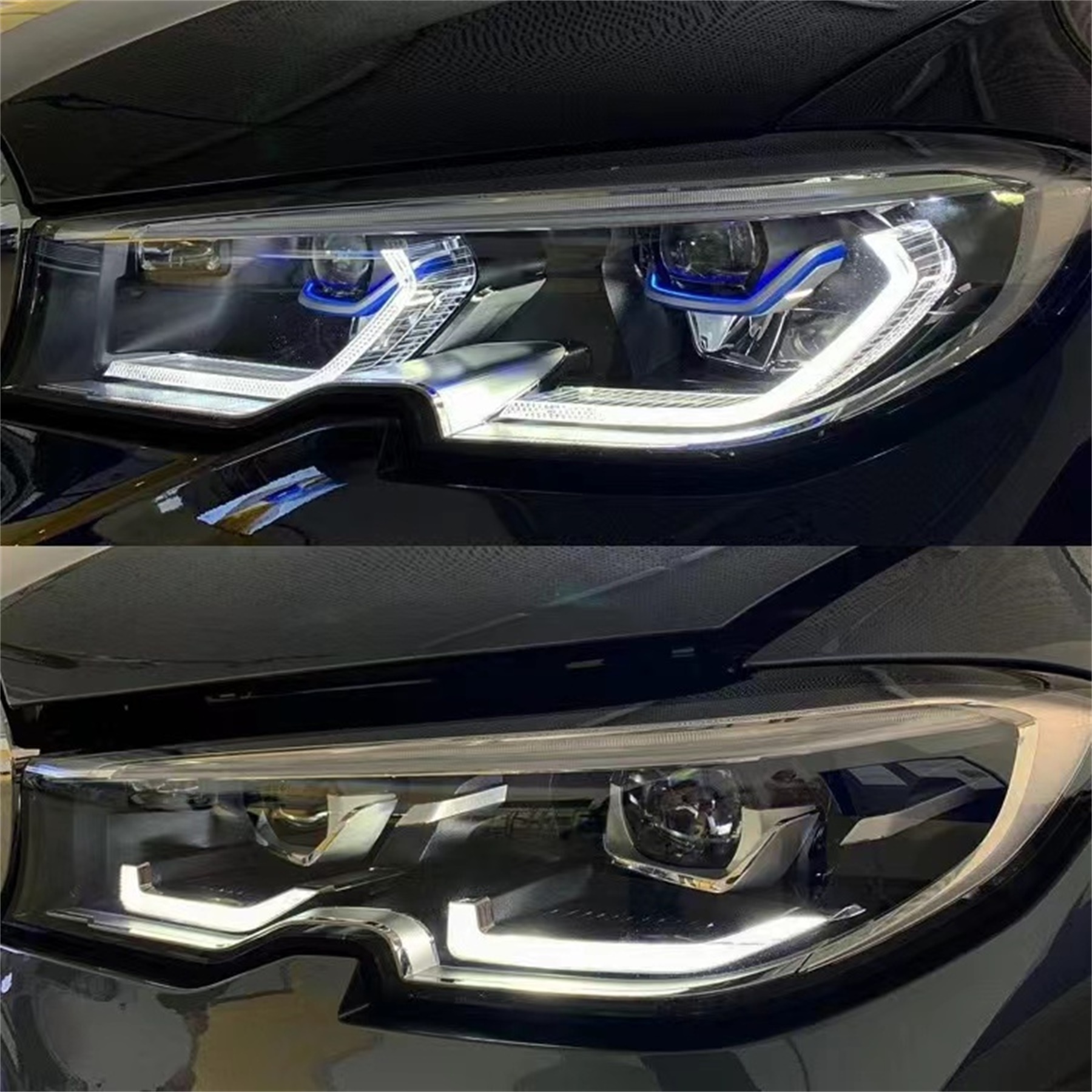 G20 modified laser headlight for BMW 3 series 2018 G28 G20 LED Headlights upgrade to fashion laser version modify headlight