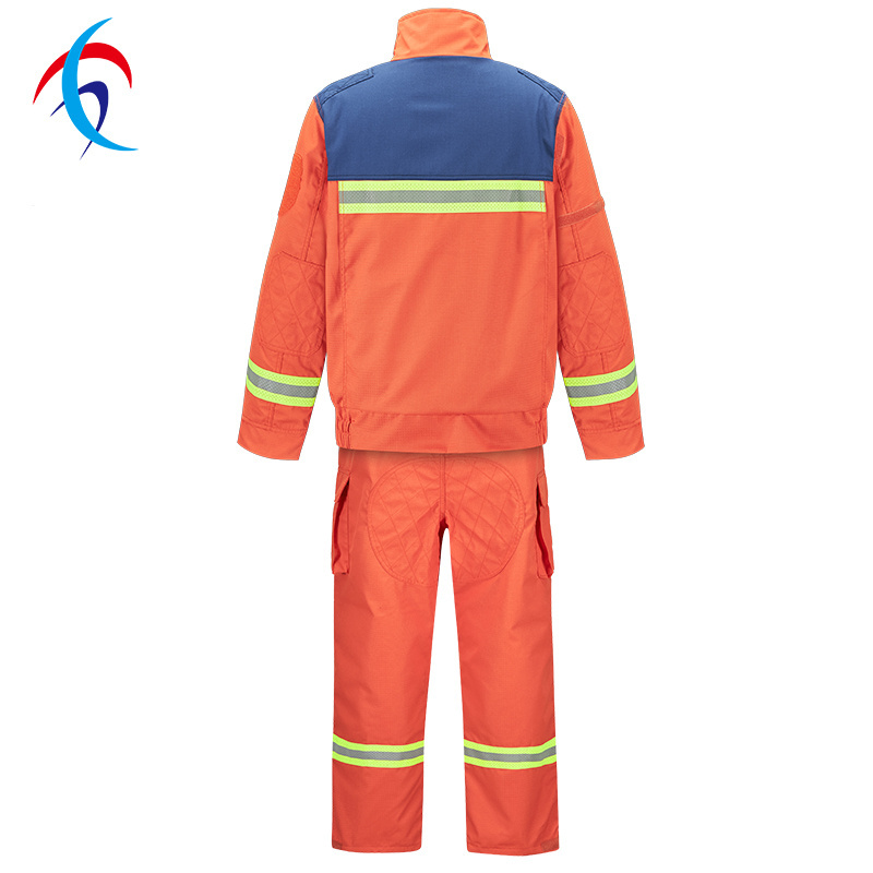 China Cheapest Wholesale Flame Resistant Firefighting Clothing Fireman Personal Protection Equipment for Fire Fighting Rescue