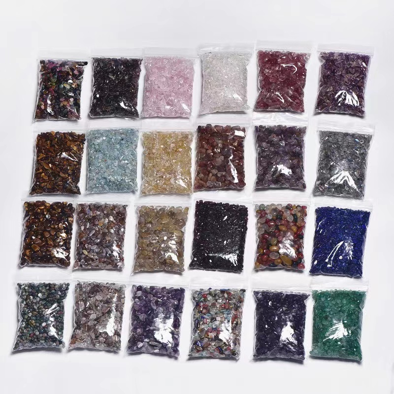 Wholesale Natural Polished Chips Crystal Mixed Bag Material Rough Healing Stone Gravel Crystal Chips