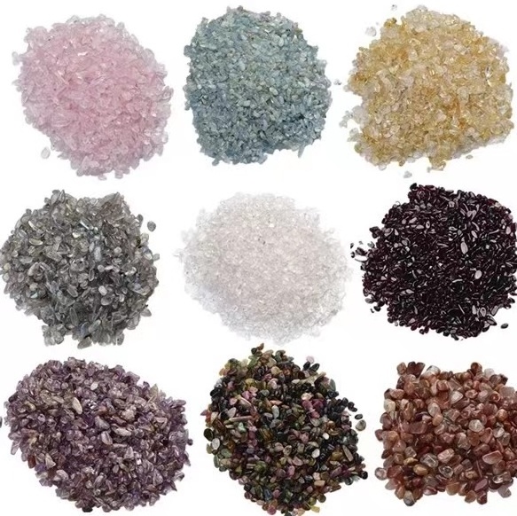 Wholesale Natural Polished Chips Crystal Mixed Bag Material Rough Healing Stone Gravel Crystal Chips