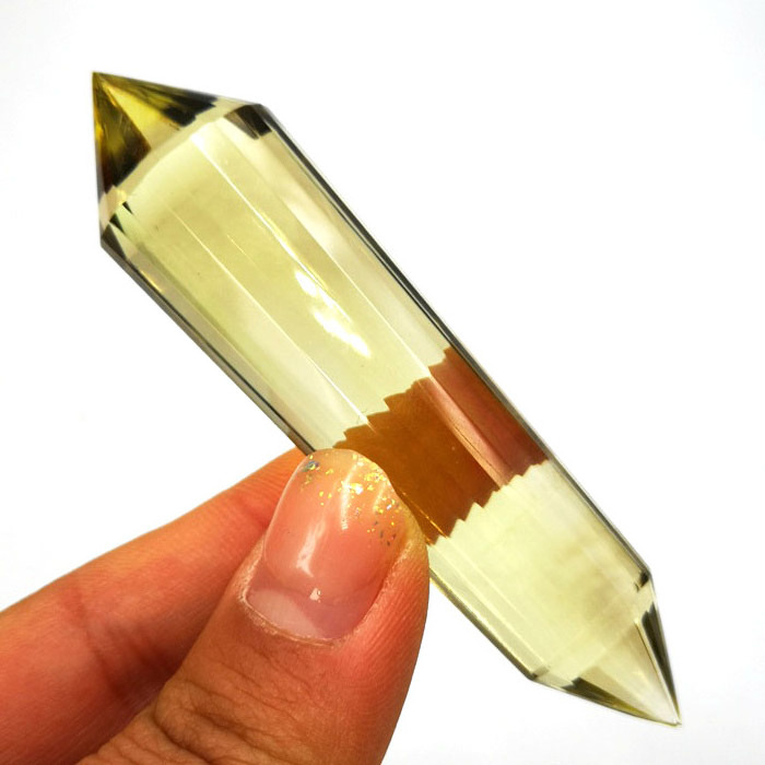 Natural Citrine Quartz Wands Sides Vogel Crystals Double Terminated Points