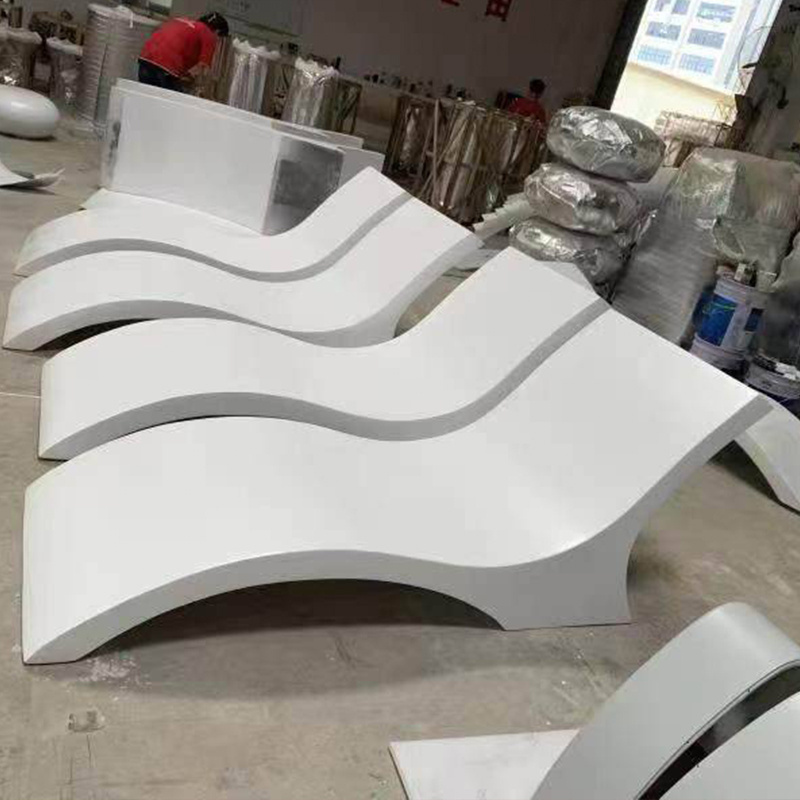 custom size color pool chairs and lounges fiberglass frp fiber glass sun shelf tanning ledge chairs for inside pool