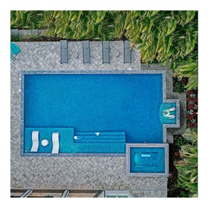 outdoor homes family adults hotel villa large big size swim spa diving pool inground pool shell fiberglass swimming pools