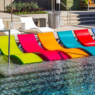 outdoor colorful in water pool chairs tanning tanning pool lounger beach bed fiberglass swimming pool sun lounger