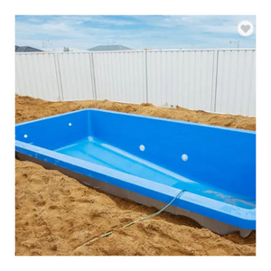 wholesale custom size color prefab outdoor home garden inground piscina swim spa pool frp fiberglass swimming pools