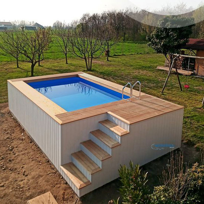 family small size outdoor fiberglass swim spa pool shell piscine piscina above ground inground swimming pool for sales