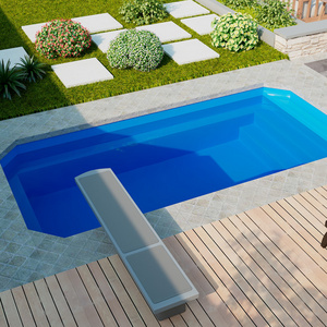 2023 factory custom fiberglass rectangle outdoor spa swimming pool