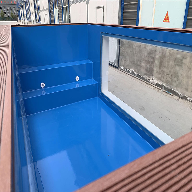 large size 1000 gallon portable frp rectangle container water tanks fiberglass large size aquaculture farming aquarium fish tank