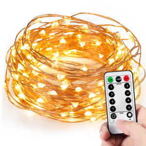 Remote Control Fairy Lights Battery Operated Timer String  Waterproof Copper Wire LED string light